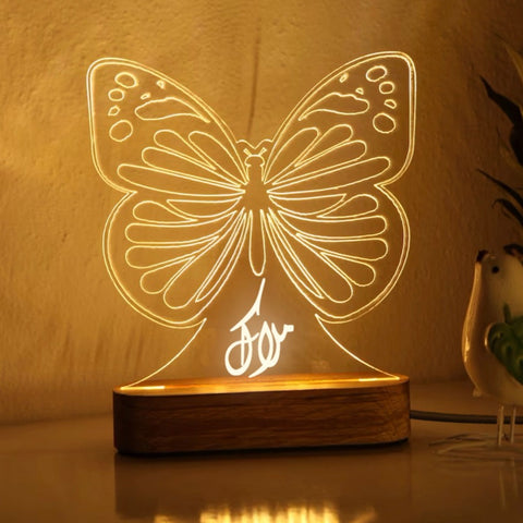 Veilleuse Butterfy personnalisée